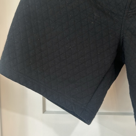 Black Patterned Sweat Shorts - Picture 2 of 4